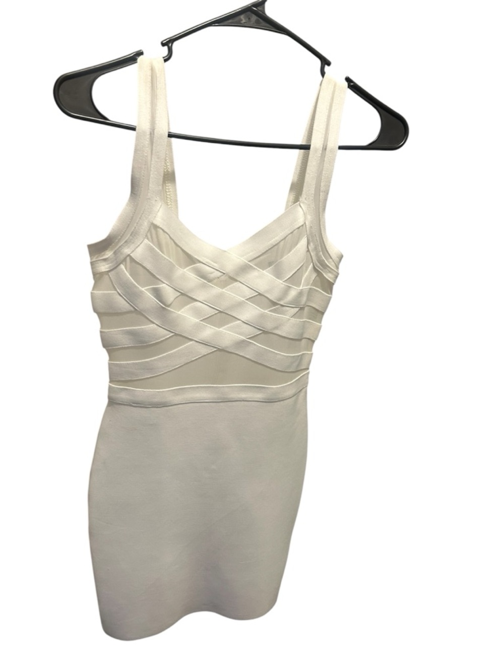AKIRA I Want It I Got It Mini Mesh Detail Dress